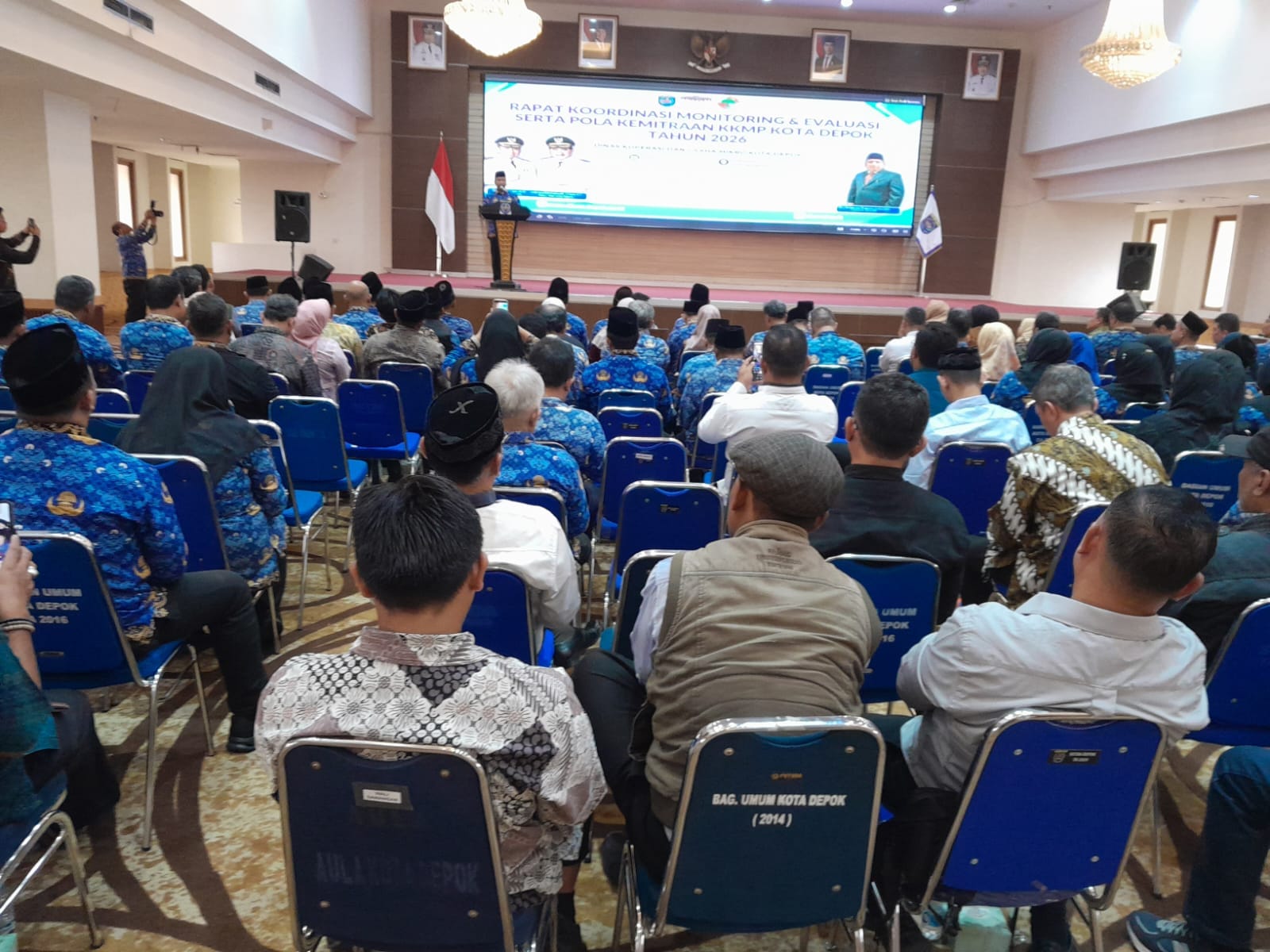 Para lurah dan ketua kkmt KKMP se Kota Depok Di Gedung Baleka 2Rabu ,, 28 Oktober 2026 2026