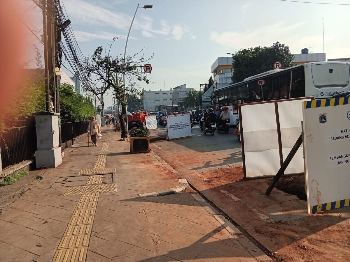 Cuek Instruksi Gub Pramono, Proyek Galian Marak Lagi d Jalan Ibukota