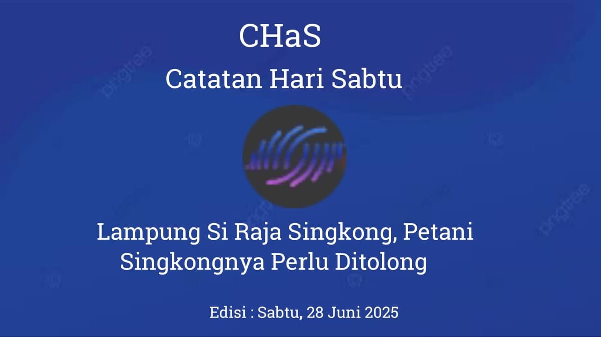 Lampung Si Raja Singkong, Petani Singkongnya Perlu Ditolong