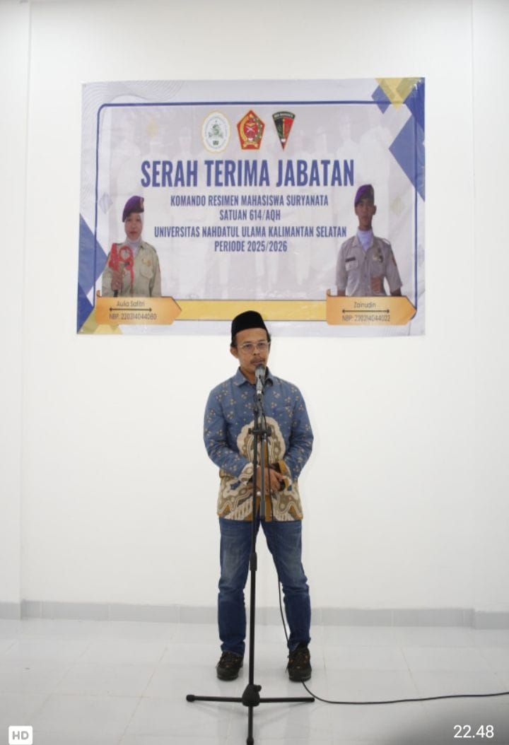 Komandan Baru Menwa 614/AQH UNUKASE Dilantik; Zainudin Gantikan Aulia Safitri