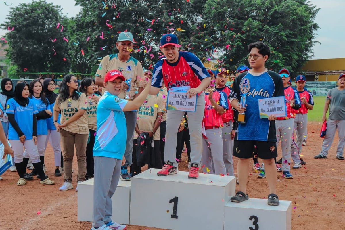 Tekuk Tigershark 12-0, Two Pillar Jawara Kejurnas Softball Outsiders Inc Cup 2025.
