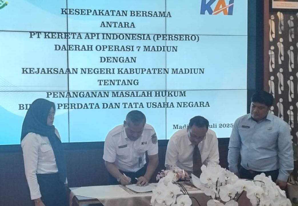 PT KAI Gandeng Kejari Kabupaten Madiun Amankan Aset Negara