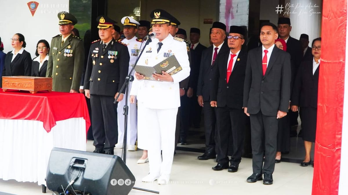 Pemkot Ambon Gelar Upacara Peringatan HUT ke-80 RI