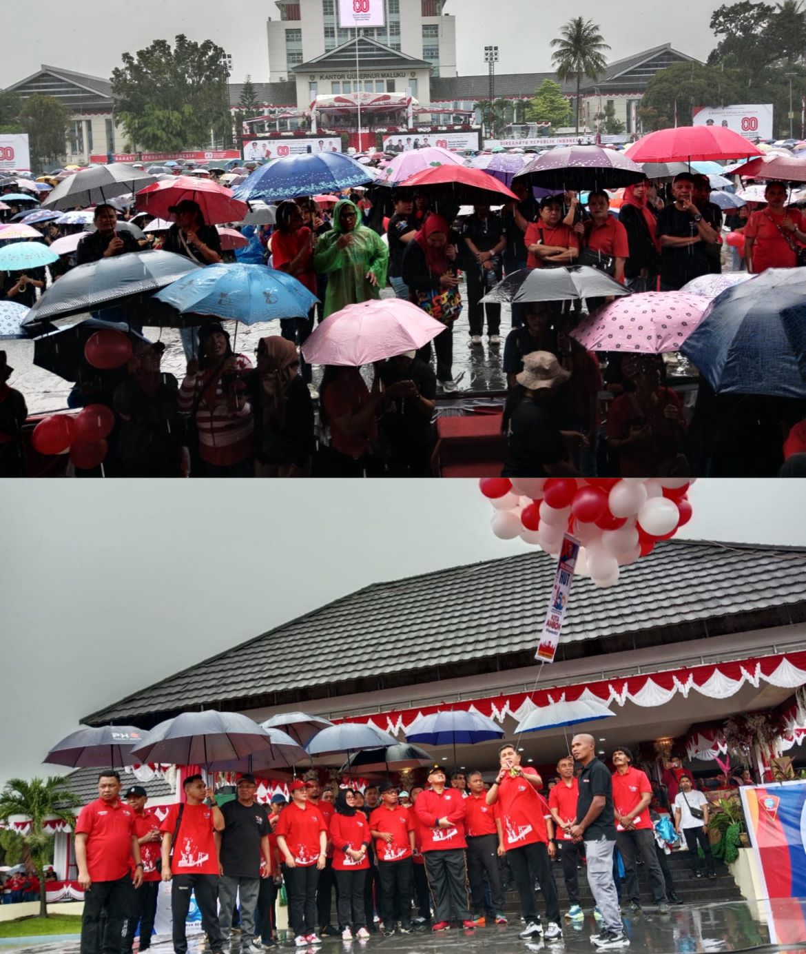 pencanangan HUT ke 450 Kota Ambon di Lapangan Merdeka. (Foto.Eva.)