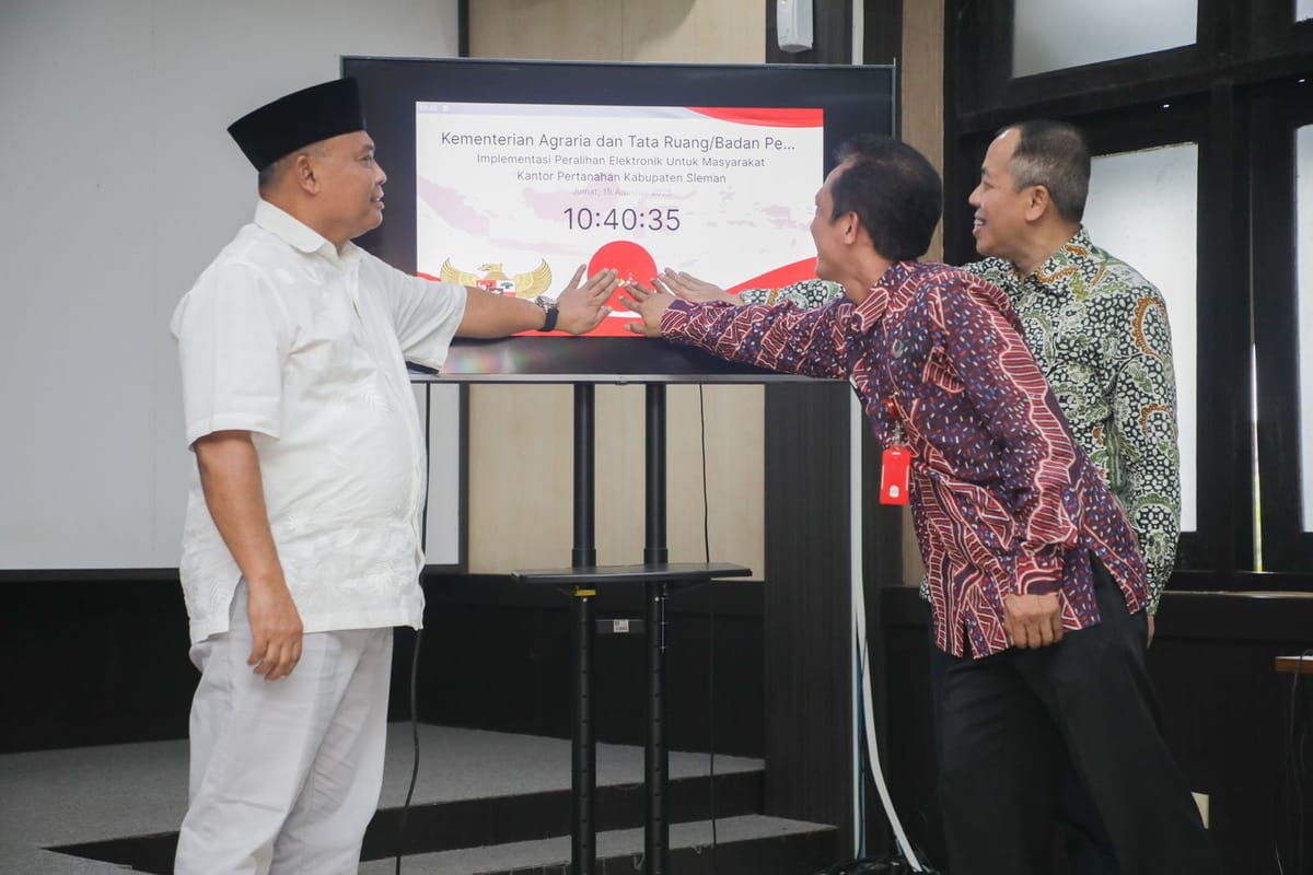 Kantor Pertanahan Sleman Lounching Transformasi Digital