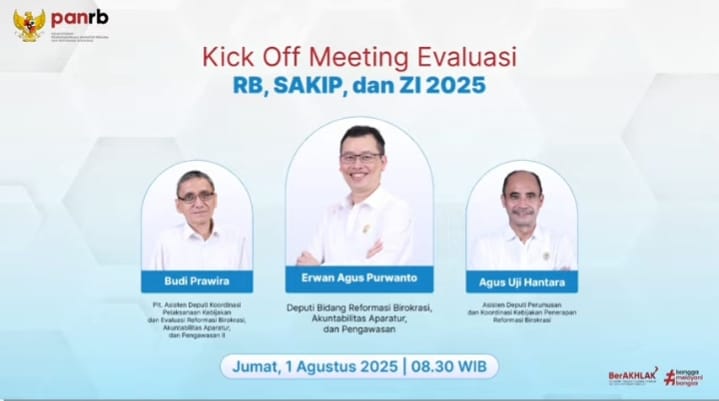 Kick Off Meeting Evaluasi Akuntabilitas Kinerja Pemerintah, SAKIP dan Zona Integritas