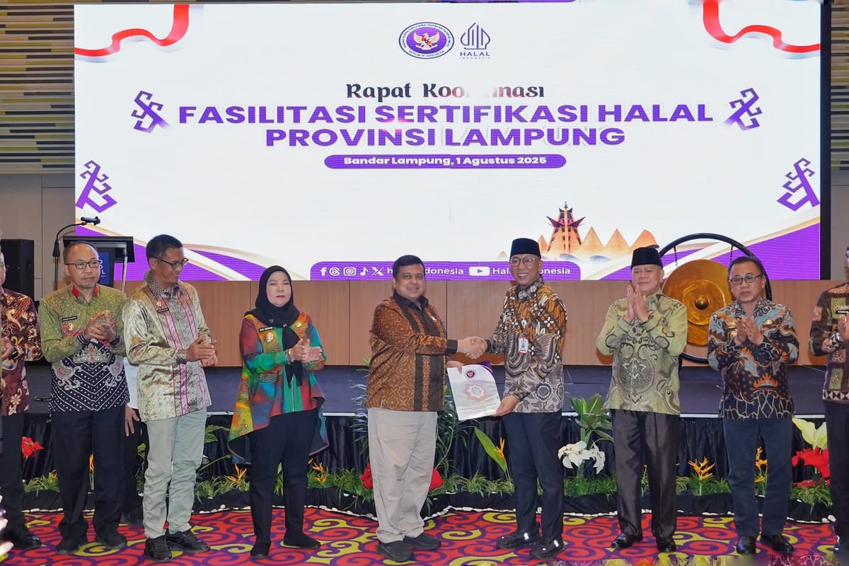 Pemprov Lampung Tetap Komitmen Pada Produk UMKM Bersertifikat Halal