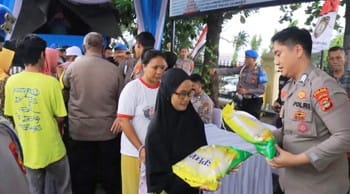 Stabilkan Harga, Polda Lampung Distribusikan 74 Ton Beras Murah