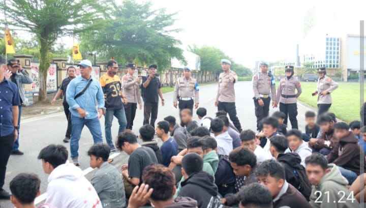 Polda Kalbar Amankan 87 Orang di Luar Kelompok Mahasiswa Saat Aksi Unjuk Rasa