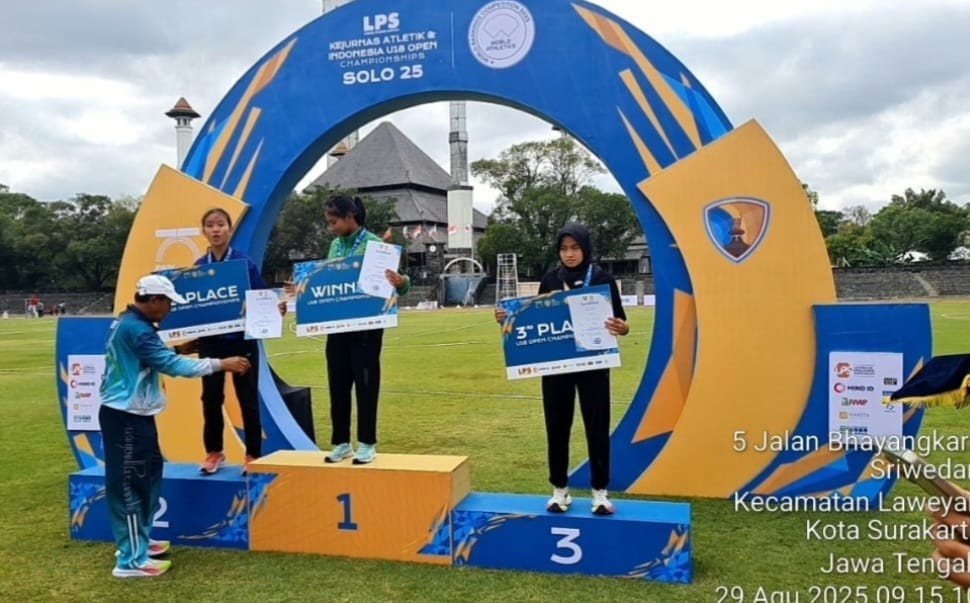 Hari Pertama Kejurnas Atletik di Surakarta, Atlet Sumbar Nindi Febri Yanti Langsung Sabet Medali