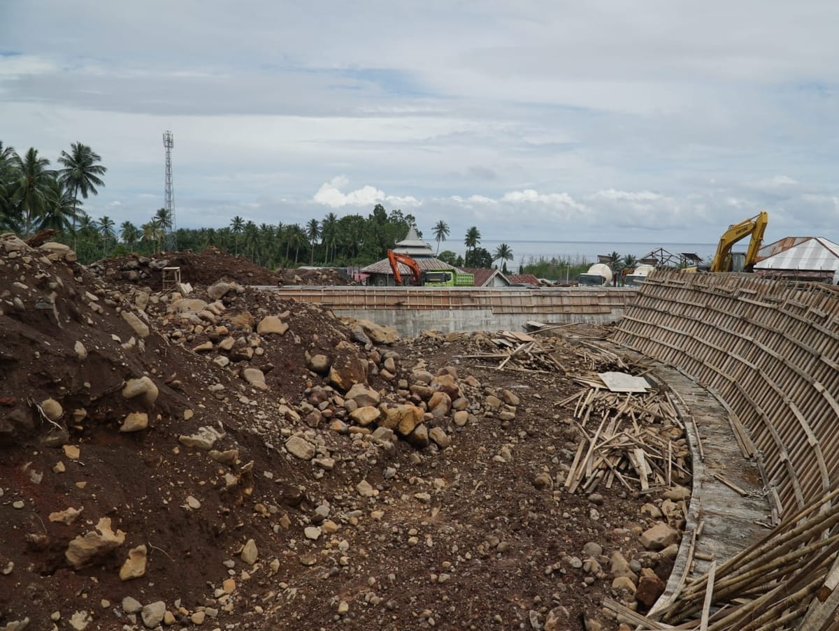 Dua Sabo Dam Dibangun Kurangi Resiko Banjir Bandang dan Mitigasi Bencana Gunung Gamalama