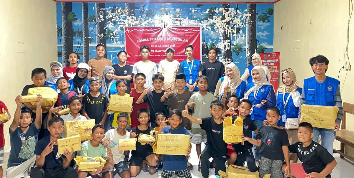 Mahasiswa Peserta KKN-Dik Unismuh Makassar dan Karang Taruna Laikang Kabupaten Takalar Gelar Semarak Kemerdekaan Republik Indonesia