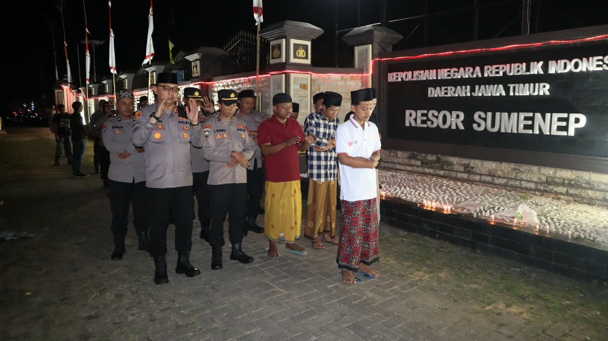 Polres Sumenep Laksanakan Pengamanan Do’a Bersama untuk Almarhum Affan Kurniawan, Driver Ojol Jakarta