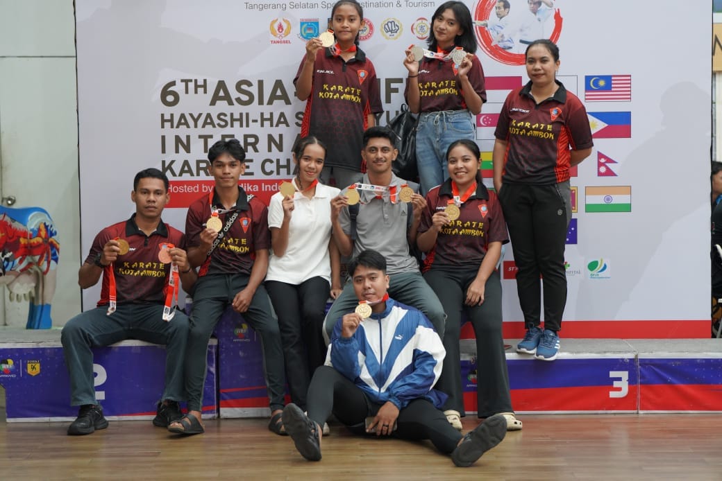 Perguruan Karate Gabdika Shito Ryu Kai Harumkan Nama Kota Ambon di Kancah Internasional