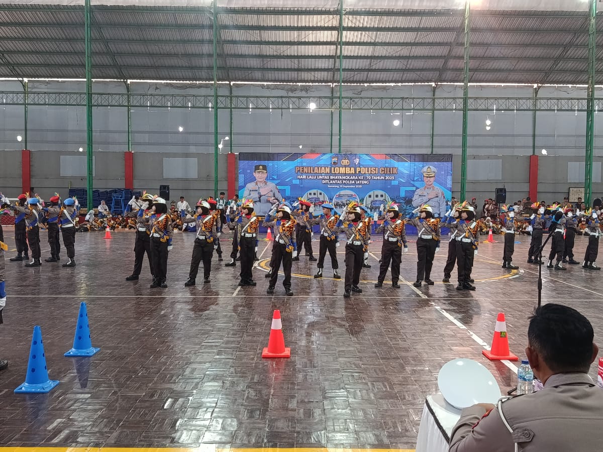 Penilaian Lomba Polisi Cilik Tingkat Wilayah Banyumas Di Purwokerto