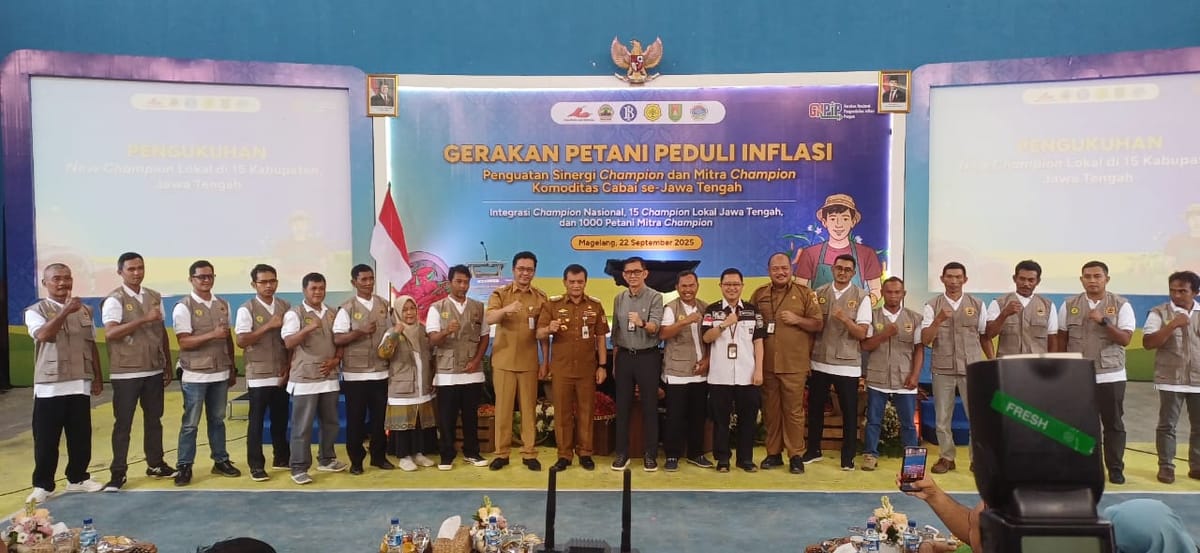 Jateng Jadi Sentral Cabe Nasional Deklarasi Gerakan Petani Peduli Inflasi di Magelang