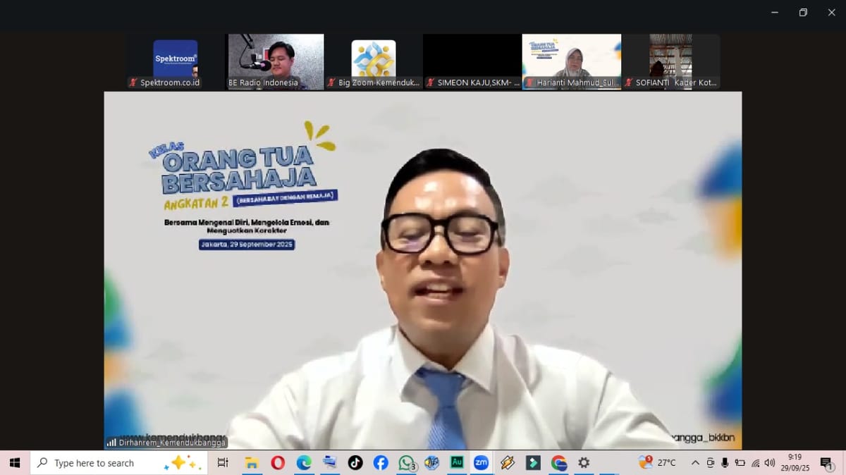 Kelas Orang Tua Bersahaja Dorong Orang Tua Bentuk Karakter Remaja