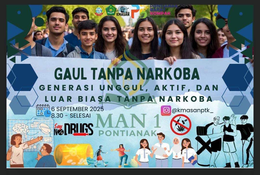 Kepala MAN 1 Pontianak Buka Resmi Kegiatan Bermitra dengan BNN Kalbar