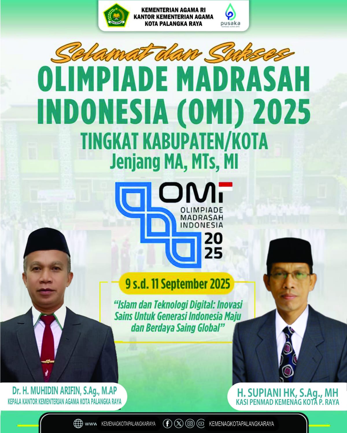 Pacu Prestasi, 202.117 Siswa Ikuti Olimpiade Madrasah Indonesia 2025