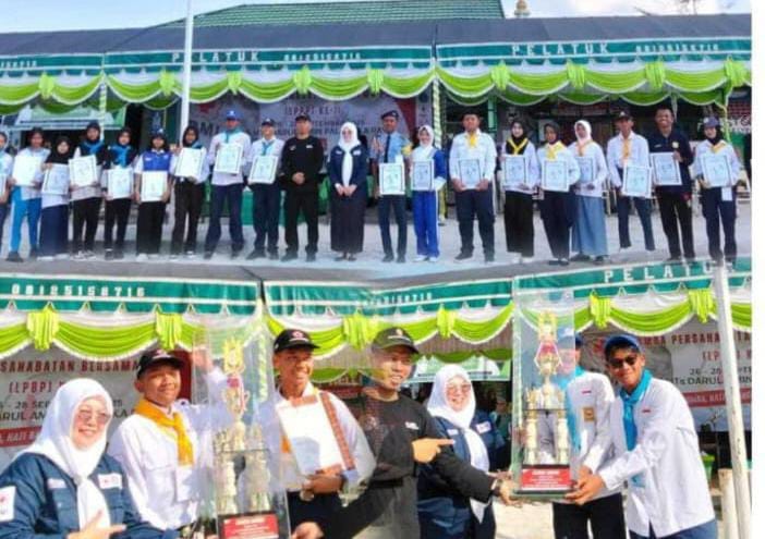 Semangat Persahabatan Warnai LPBP II PMR di MTs Darul Amin