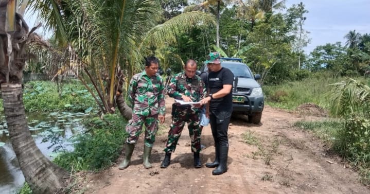 Pastikan Sesuai Rencana, Dandim 1002/HST Tinjau Cetak Sawah Rakyat