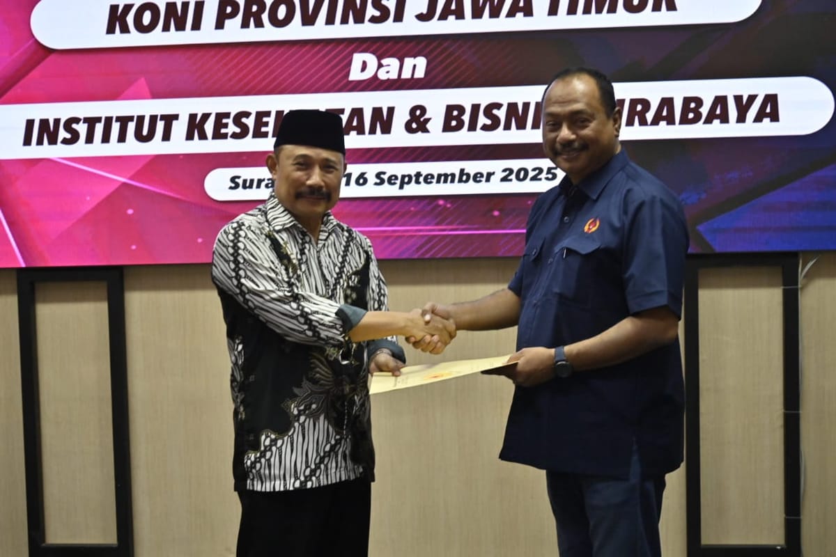 KONI Jatim Kerjasama Dengan IKBIS Dibidang Pendidikan Untuk Atlet Jatim.
