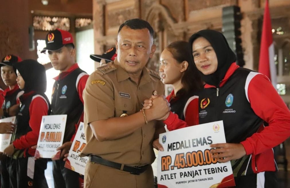 Pemkab Ponorogo Beri Bonus Atlet Berprestasi Pada Porprov IX Jatim 2025