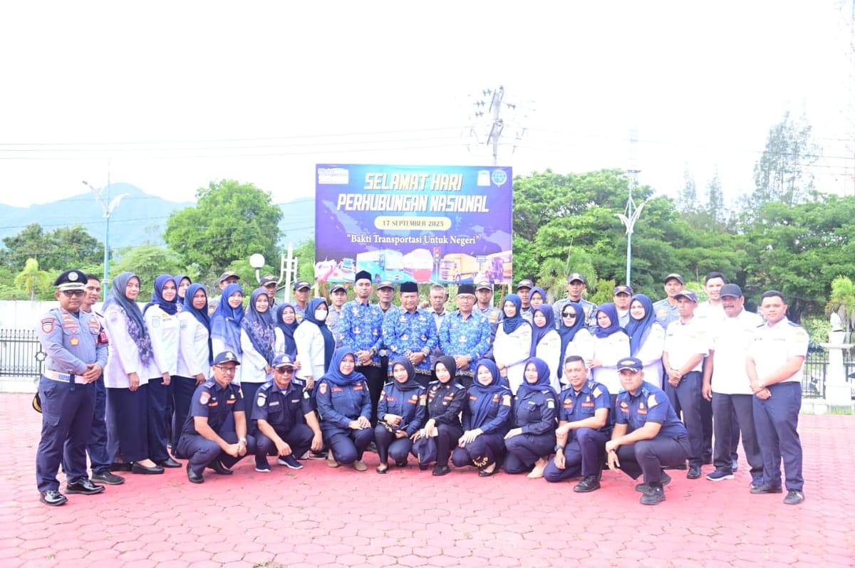 Sekda Bahrul Jamil Irup Peringatan Harhubnas 2025 di Kota Jantho