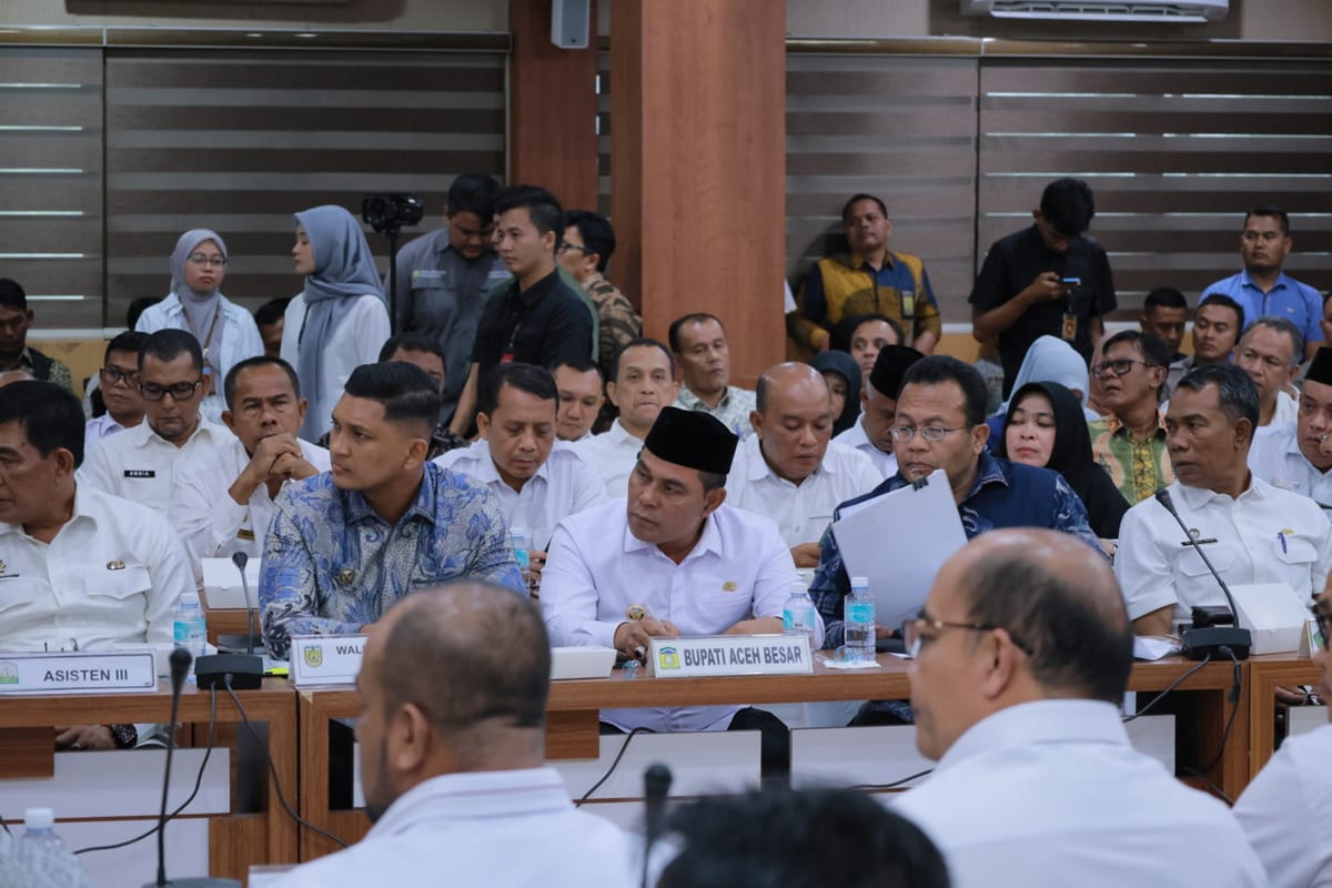 Hadiri Rapat Konsolidasi, Bupati Syech Muharram: 602 KDMP di Aceh Besar Siap Beroperasi