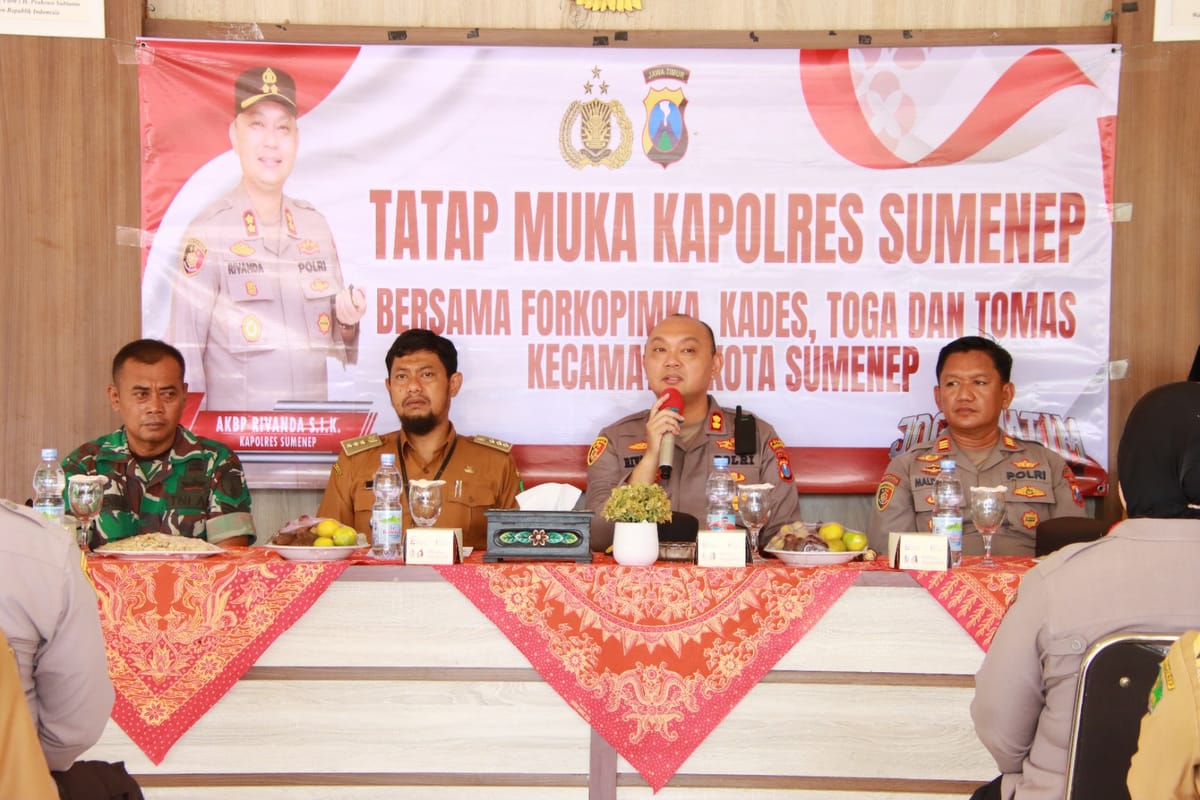 Kapolres Sumenep: Peran Semua Pihak Sangat Penting Dalam Mendukung Terciptanya Situasi Kondusif