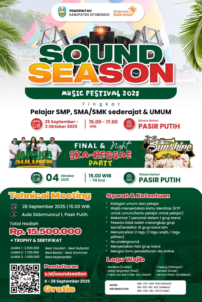 Sound Season Music Festival 2025 Siap Guncang Pasir Putih Situbondo