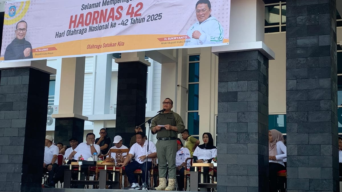 Bupati Kubu Raya Sujiwo Targetkan Tiga Besar Porprov, Bonus Atlet Naik Jadi Rp17,5 Juta