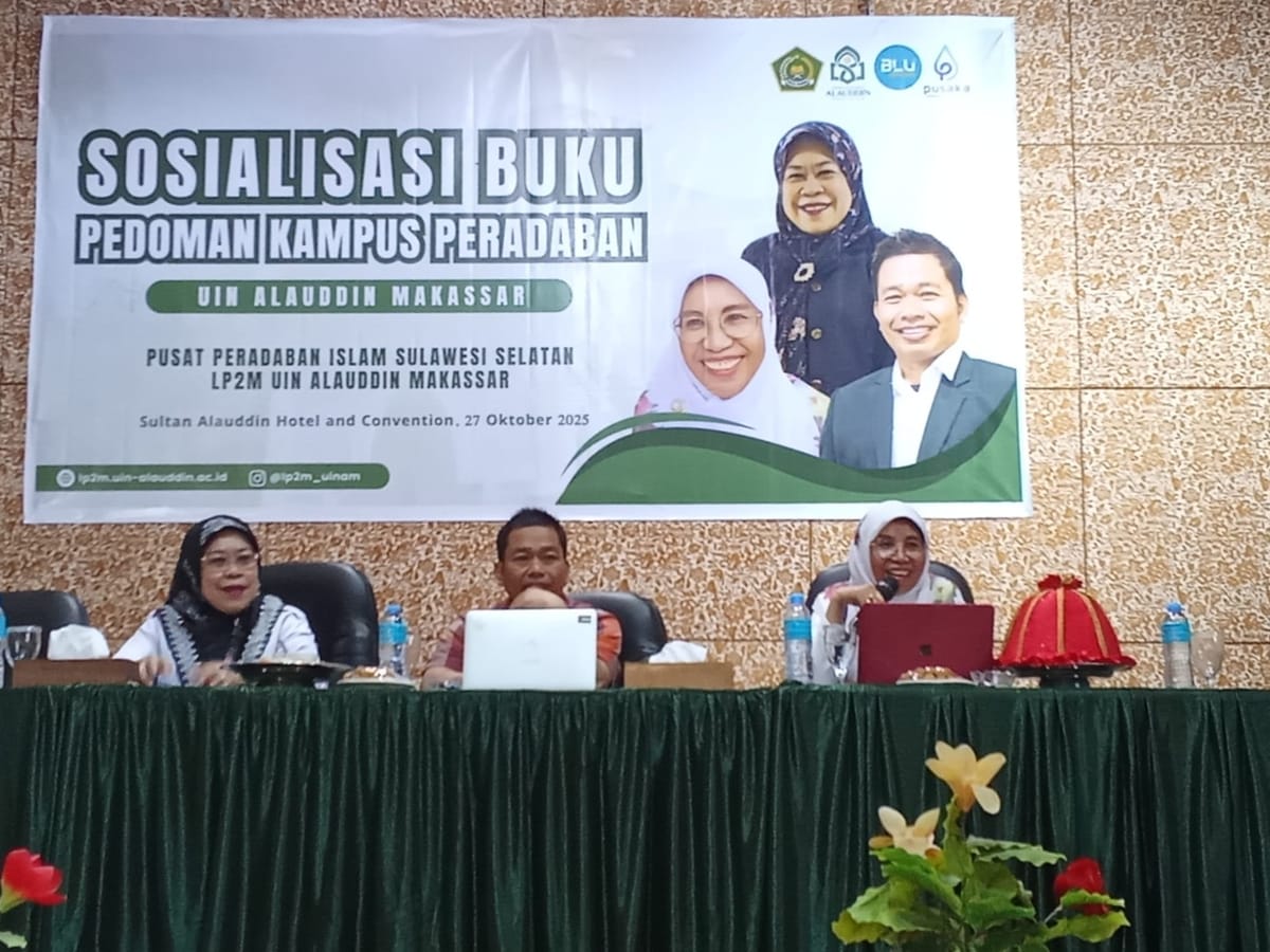 Sosialisasi buku "Pedoman Kampus Peradaban" di UIN Alauddin Makassar, Percayakan Dosen Unimerz Makassar Sebagai Narasumber