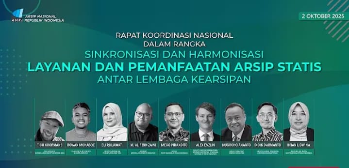 ANRI Gelar Virtual Rakornas Layanan dan Pemanfaatan Arsip Statis
