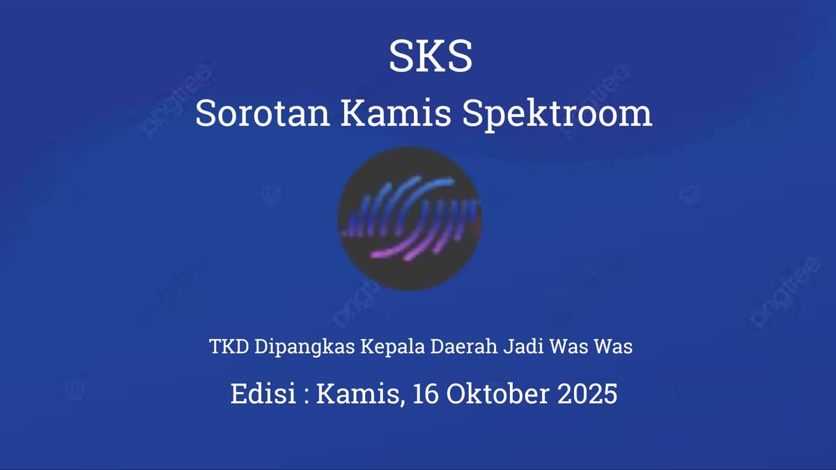 TkD Dipangkas Kepala Daerah Jadi Was Was