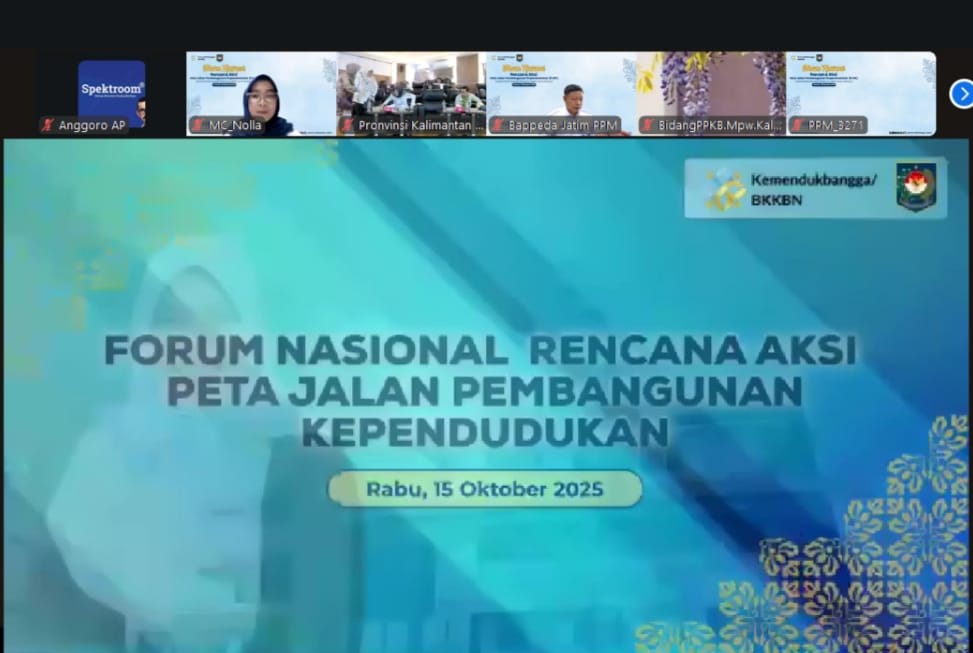 Kemendukbangga/BKKBN Gelar Virtual Forum Nasional Rencana Aksi Peta Jalan Pembangunan Kependudukan (PJPK)