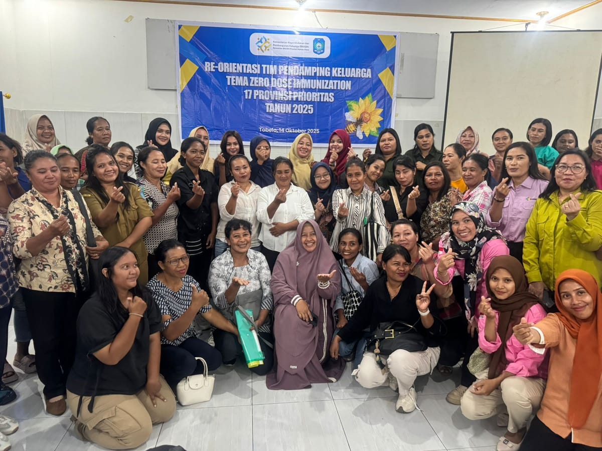 Re-Orientasi Tim Pendamping Keluarga Bahas Zero Dose Immunization di Halmahera Utara