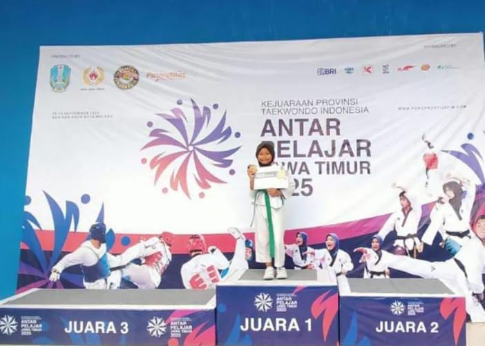 Profil Maritza Aiko, Petarung Cilik MIN 1 Bojonegoro Terbaru Koleksi Emas Taekwondo