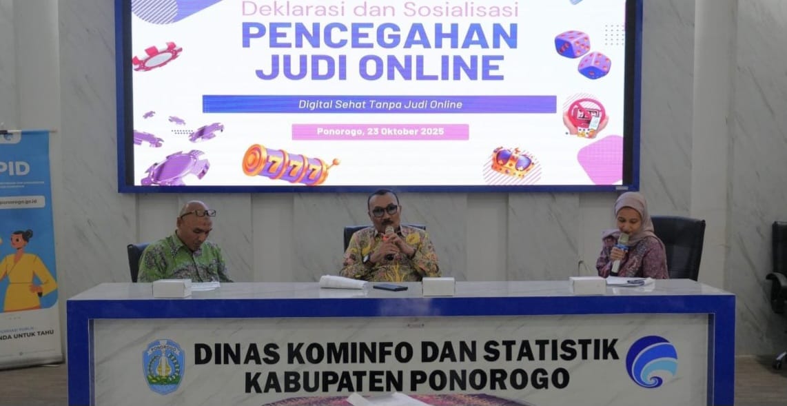 Diskominfo Ponorogo Gelar Deklarasi dan Sosialisasi Cegah Judi Online