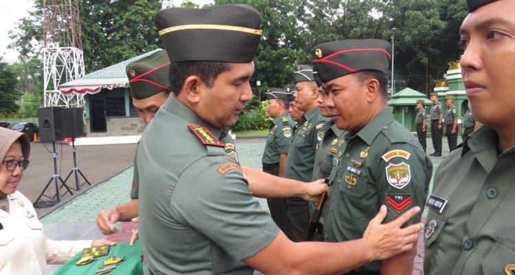 Dandim 0505/JT, Kenaikan Pangkat Bukti Dedikasi Prajurit TNI