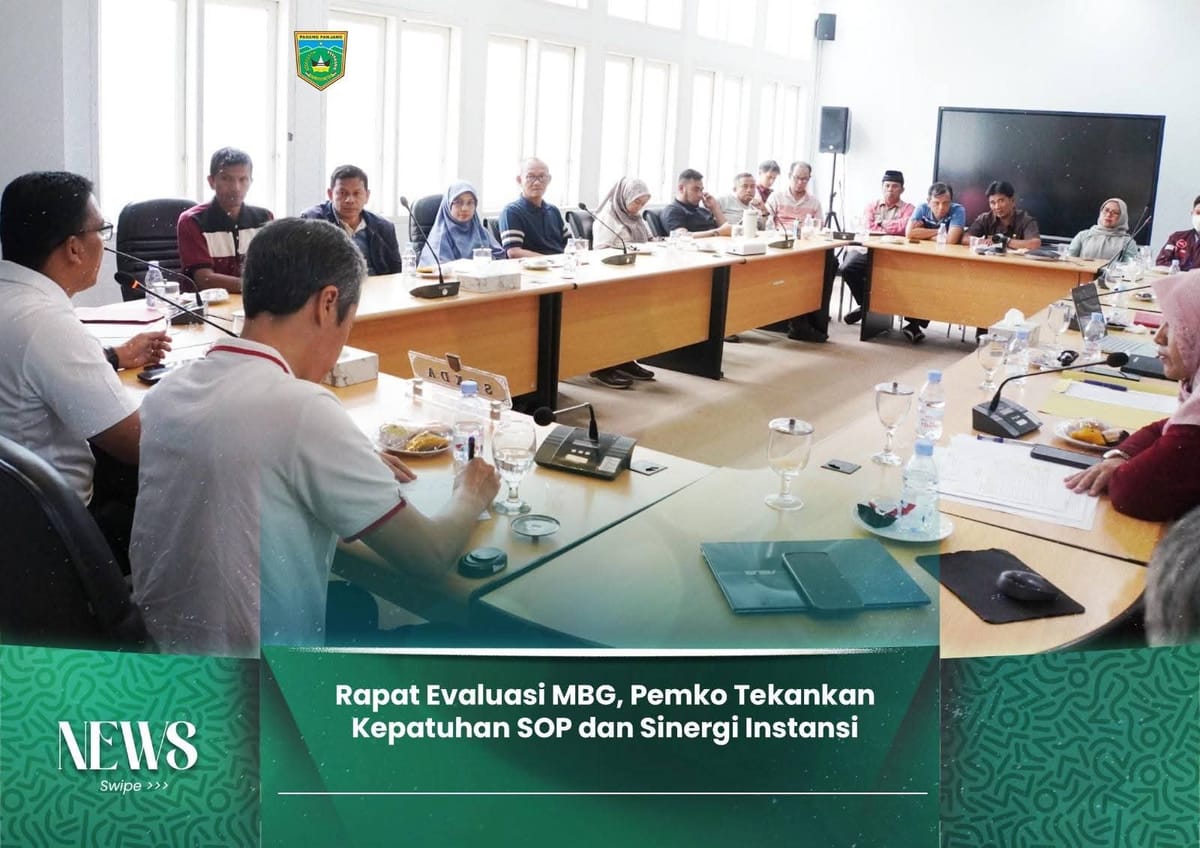 Rapat Evaluasi MBG, Pemko Padang Panjang Tekankan Kepatuhan SOP dan Sinergi Instansi