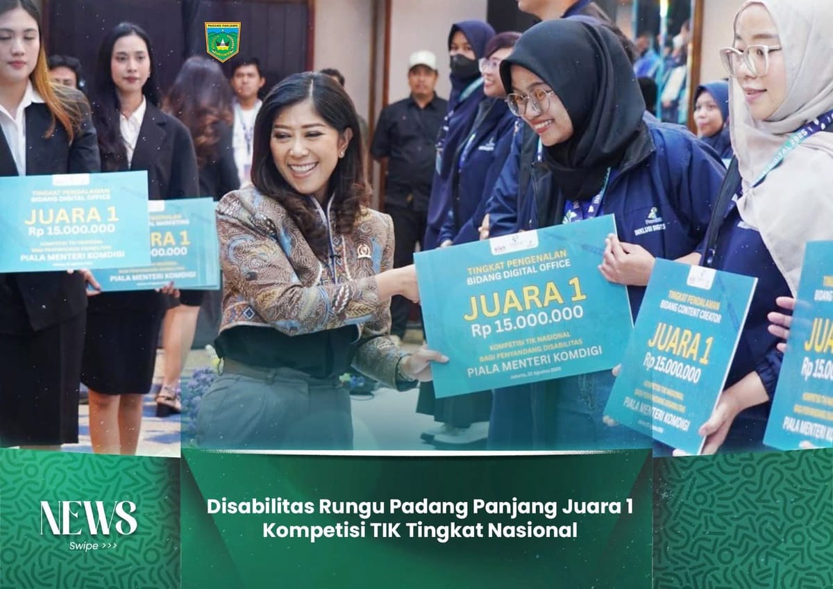 Disabilitas Rungu Padang Panjang Berhasil Raih Juara 1 Kompetisi TIK Tingkat Nasional