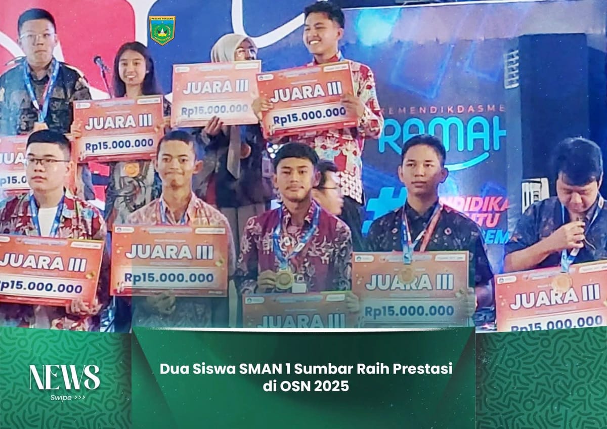 Dua Siswa SMAN 1 Sumbar Raih Prestasi di OSN 2025