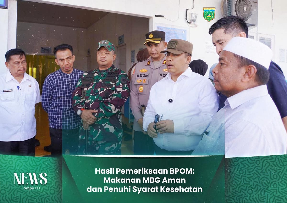 Hasil Pemeriksaan BPOM: Makanan MBG di Padang Panjang Aman dan Penuhi Syarat Kesehatan