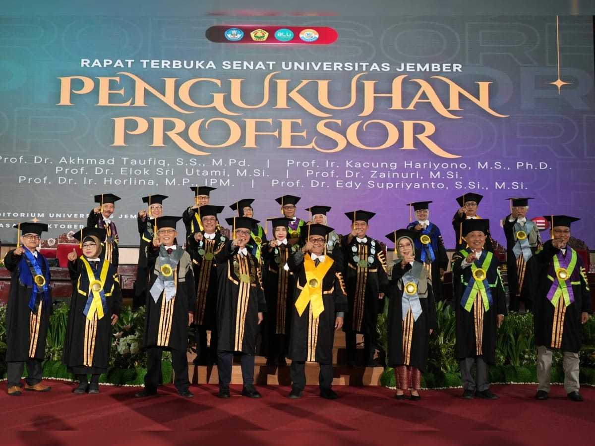 Jelang Dies Natalis, Universitas Jember Tambah Enam Guru Besar Baru