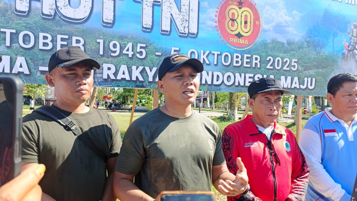 Kodim 1206/Putussibau Gelar Aksi Sosial dan Pasar Murah di HUT ke-80 TNI
