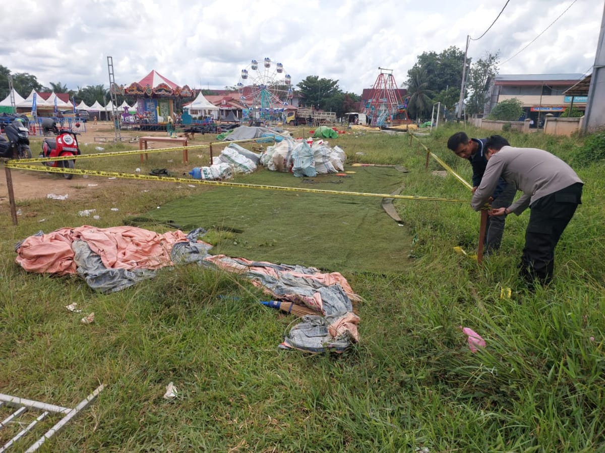 Wahana Permainan Rainbow Slide Ambruk di Ketapang, Polisi Panggil Penanggung Jawab