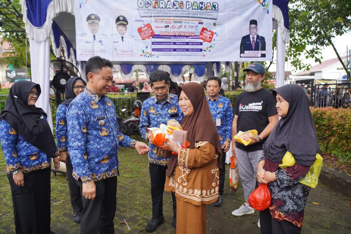 Pemkot Pontianak terus Gelar Operasi Pasar Murah