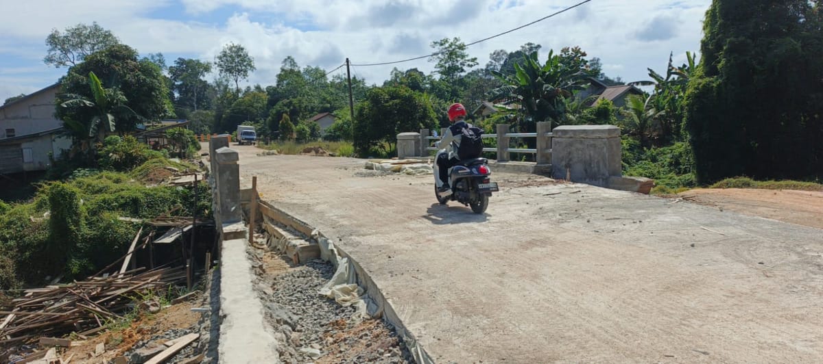 Progres Pekejaan Proyek Jembatan di Sekadau Hilir sudah mencapai  90 persen