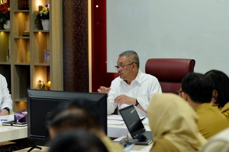 Pj Sekdaprov Sumut Ikuti Rakor Pengendalian Inflasi 2025